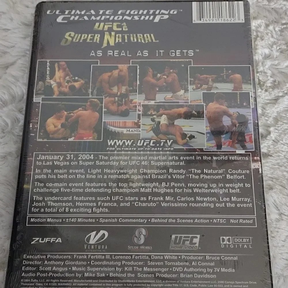 5 New UFC Ultimate Fighting Championship DVDs